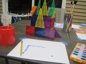 painting and building with preschoolers