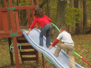 gross motor play and problem solving with preschoolers
